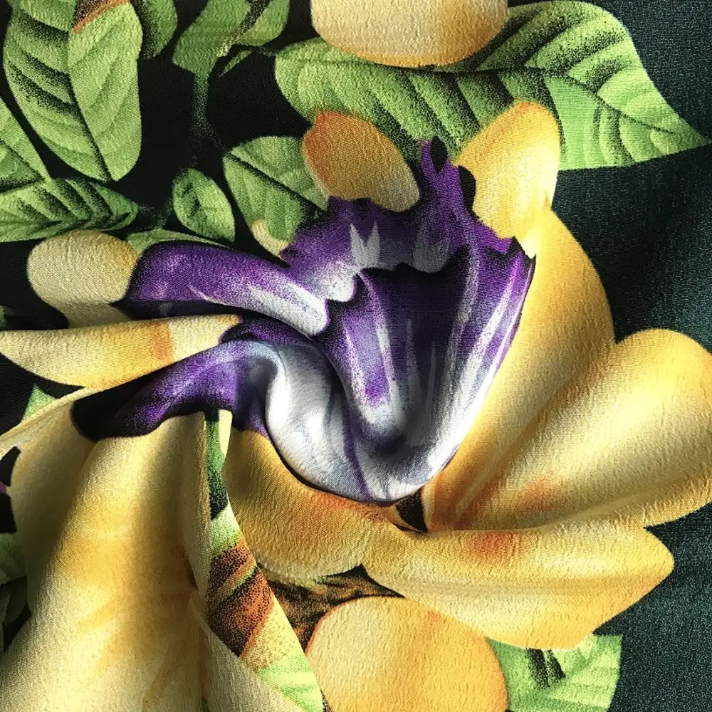Single Jersey Stricken beliebte Designs Blumen druck 100% Polyester Bubble Printing Stoff