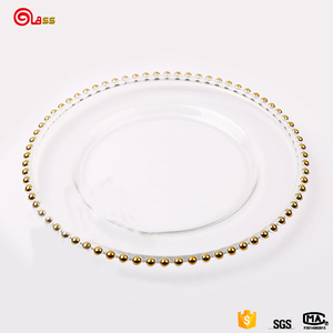 Barato <span class=keywords><strong>restaurante</strong></span> claro con cuentas de plata placas cargador para <span class=keywords><strong>la</strong></span> venta - Product Image 1