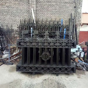 仿古铸铁围栏优雅设计镀锌热浸镀锌框架双单锻造好彩绘自然低价 - Product Image 4