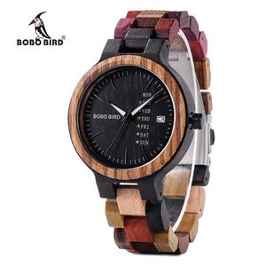 Orologio <span class=keywords><strong>da</strong></span> <span class=keywords><strong>donna</strong></span> Quickshipment <span class=keywords><strong>in</strong></span> <span class=keywords><strong>legno</strong></span> anticato con datario e giorno della settimana, quadrante <span class=keywords><strong>da</strong></span> 40 mm, per coppie, stile business, con moneta antica e motivi a cartoni animati - Product Image 2