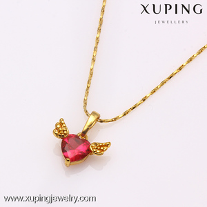 Xuping Liontin Anak Perempuan, Perhiasan Sayap Malaikat Bentuk Hati 31608 - Product Image 2