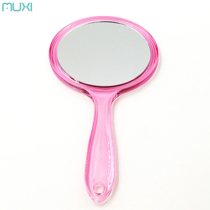 Custom Logo 3X/1X Magnification Clear Double Sided Acrylic <strong>Handheld</strong> <strong>Mirror</strong> - Product Image 4