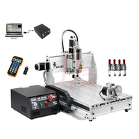 Prix d'usine 6040Z-1500W Mini fraiseuse CNC 6040 4 axes avec port USB Équipement de découpe et de gravure sur bois