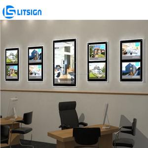 Alibaba <span class=keywords><strong>Fr</strong></span> acrílico LED de pared cartel publicidad caja de luz <span class=keywords><strong>inmobiliaria</strong></span> signo junta - Product Image 2