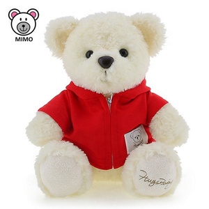 Orso Polare di Peluche Mini Animale Marino Imbottito con Certificazione CE, Sciarpa Rossa, Personalizzabile con LOGO, Morbido Giocattolo di Peluche Bianco - Product Image 4