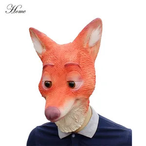 THUIS merk Nick Zootopia Vos Masker Realistische Latex Animal Film Halloween Head Mask