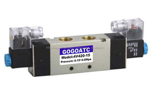 GOGO alta calidad neumática válvula solenoide puerto 1/4 "BSP <span class=keywords><strong>electrovalvula</strong></span> 5/<span class=keywords><strong>2</strong></span> vías - Product Image 6