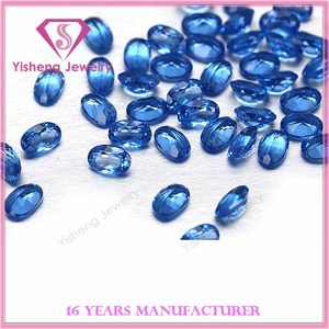 Vibron ovale en <span class=keywords><strong>saphir</strong></span> bleu, pour polissage, saucière ovale, AAA, Nano Gem, prix de la pierre - Product Image 5