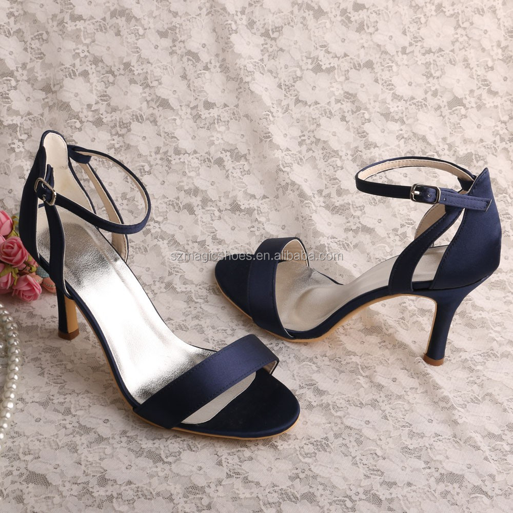 Navy Blue Evening Shoes Sandals