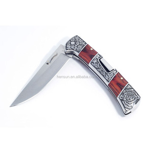 Workpro — couteau pliant avec manche en bois, couteaux de poche de survie en cadeau - Product Image 4