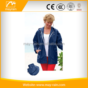 OEM New Arrival Unisex Rain Jacket Highest Quality <strong>PVC</strong> Foldable Vintage Style Waterproof Zipper Hood <strong>Plus</strong> <strong>Size</strong> - Product Image 4