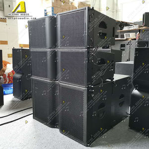 KR210 Kotak Kosong Kayu Lapis Birch Coklat 10 Inci Garis <span class=keywords><strong>Array</strong></span> Audio Sistem Suara Neodymium Speaker Peralatan Audio Panggung Profesional - Product Image 2