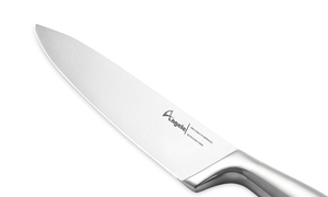 2025 Sản Phẩm Mới Carbon Thép Không Gỉ 8 Inch Đầu Bếp Dao Với Mài Cao Đánh Bóng Kết Thúc Ambidextrous Thân Thiện Với Môi - Product Image 3