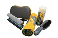 Fournitures écologiques en bambou kit de nettoyage limpieza pour voiture en microfibre avec brosse éponge et serviette