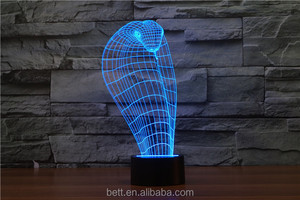 Increíble 3d superhero ilusión 3d llevó la lámpara luz de la noche para la decoración - Product Image 5