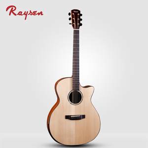 Guitare acoustique en bois naturel poli avec cordes D'Addario <span class=keywords><strong>EXP16</strong></span> et forme de guitare profilée - Product Image 3