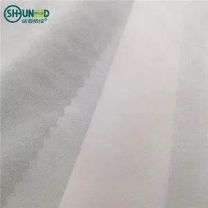 Eco-Friendly di Luce in Poliestere Peso Fusibile Interlining Tessuto Normale Tessuto Extra Fodera Interfacciamento per Abbigliamento Chiffon