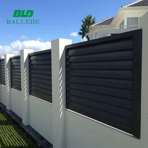 Perth Aluminium louver fencing and gate Frameless Pool fence