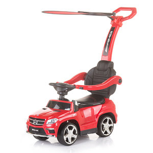 Voiture à pousser pour bébé à quatre roues, alimentée par batterie, avec auvent - Product Image 4