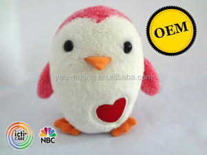 Pembe penguen tipi kokulu peluş doldurulmuş hayvan oyuncak üreticisi tedarikçisi fabrika üreticisi - Product Image 3