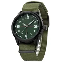 Army Watches Watch Unisex Army Green Interchangeable Fabric Nylon Watches Casual Nato Stripe Straps New Military Watch Relojes 1ATM