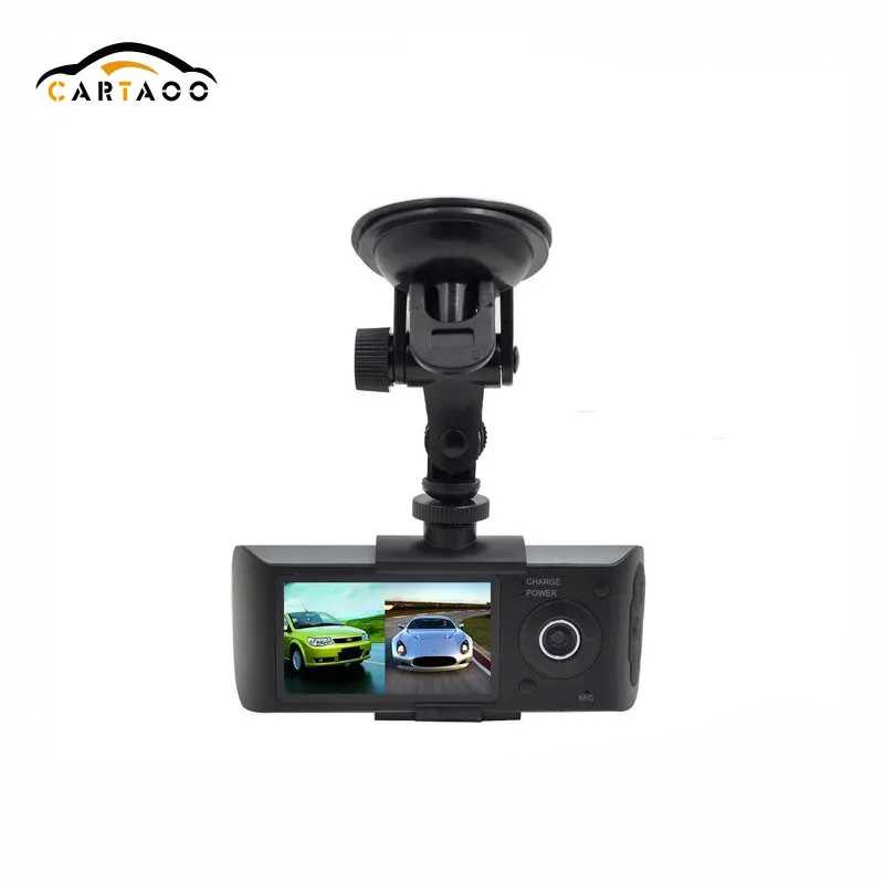 2.7 inch מצלמה כפולה מסך תצוגת מצלמת רכב DVR עם GPS דאש למצלמות וידאו