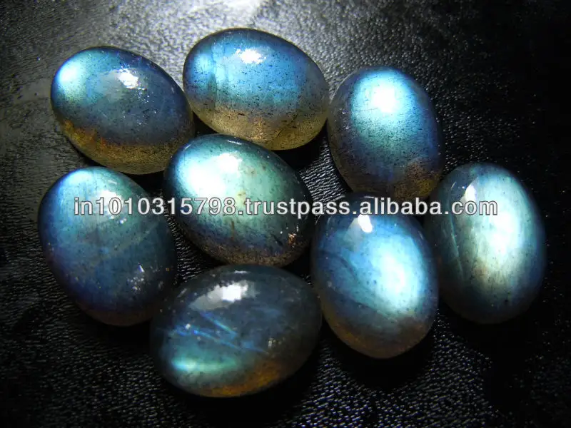 Atacado preço azul flash liso oval pedra preciosa labradorite cabochão