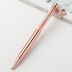 Promocional 1,0mm Crystal Rose Gold Planner Pen Metal con encanto atractivo - Product Image 5