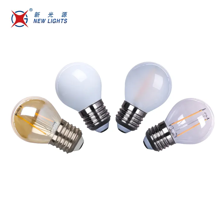 Dimmable Filament Lighting Lamp G45 12 Volt 5 Watt Led Edison Bulb E17 E26、G50 Led Bulb