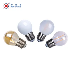 Dimmable Filamen Lampu G45 12 Volt 5 Watt LED Lampu Bohlam Edison E17 E26, G50 Lampu LED