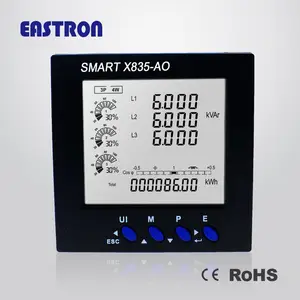 Solar Meter Smartconnect X835AO 230V 480V Solar Smart Digital Power Meter Plug In Connection Modbus RS485 96x96