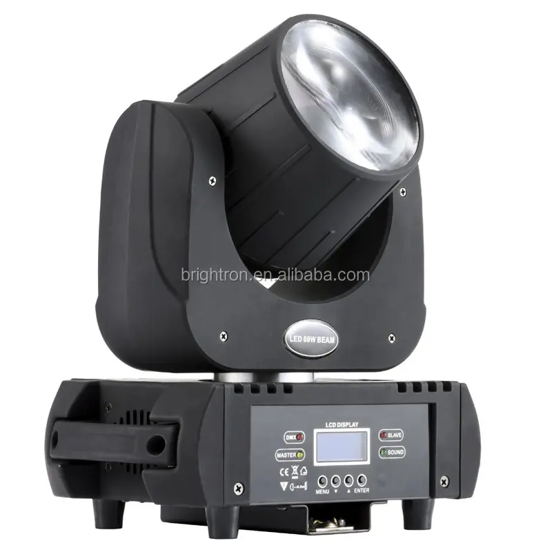 Kepala Bergerak LED 60 W, 6/15CH 3 Facet Prisma Berputar Gobo Mini Spot 60 W