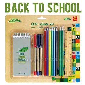 Kids eco friendly product stationery school writing set small wholesale return gifts