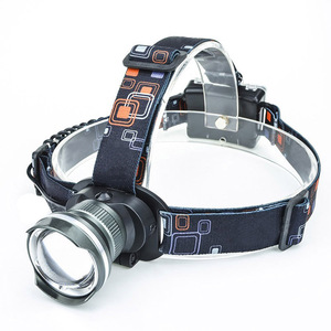 Lampu depan LED tahan air IPX5 Zoom fokus <span class=keywords><strong>1600</strong></span> lumen T6 lampu kepala 3 mode isi ulang - Product Image 1