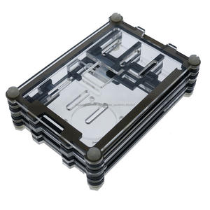 Caso de la frambuesa <span class=keywords><strong>Pi</strong></span> 3 9 capas Raspberry <span class=keywords><strong>pi</strong></span> 2 Caja de acrílico + ventilador de refrigeración + 3 unids disipador térmico para raspberry <span class=keywords><strong>pi</strong></span> B + - Product Image 2