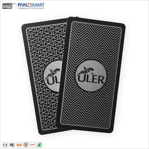 Personalizado CR80 esmerilado cepillado dibujo plata tarjeta de miembros metálicos espejo metálico pvc tarjeta metal NFC tarjeta de visita con código QR - Product Image 5