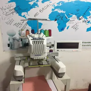 Fratello PR-600 industriale computerizzata macchina da ricamo per cucire in buone condizioni