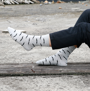 Calcetines de Algodón Coloridos de Lujo con Diseño Divertido de Bigote - Product Image 3
