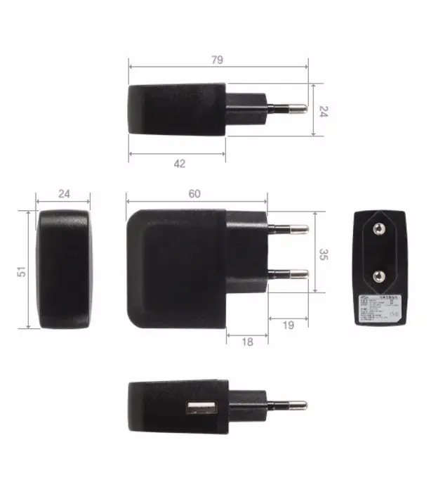 CE FCC ROHS CCC KC approved usb adapter EU KR US plug 5v 2a li-ion battery powerbank chargers for phone