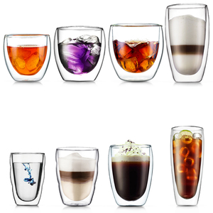 Commercio all'ingrosso 350ml doppia parete borosilicato <span class=keywords><strong>tazza</strong></span> di vetro di caffè fatto a mano tazze termiche Design minimalista personalizzato <span class=keywords><strong>per</strong></span> le feste - Product Image 6