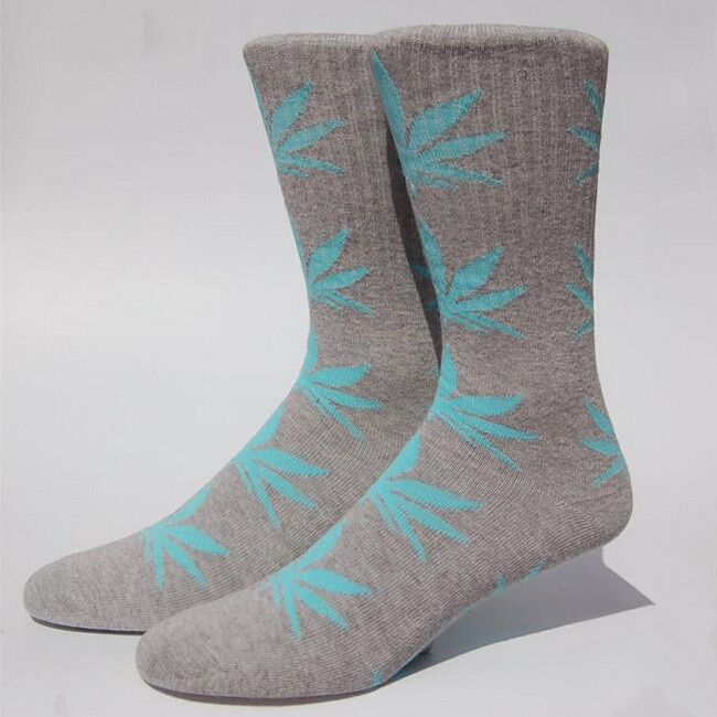 Stylish Marijuana Leaf Cannabis Dress Socks - Eco-Friendly, Breathable,  Custom Design for Casual Wear in Summer