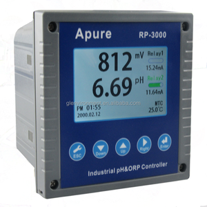 <span class=keywords><strong>CE</strong></span> marcado em linha Industrial duplo canal digital medidor de <span class=keywords><strong>pH</strong></span> Medidor de <span class=keywords><strong>pH</strong></span> Orp Controlador com 4-20mA 2 relé para tratamento de água