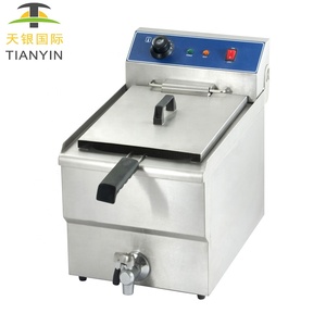 <span class=keywords><strong>Friteuse</strong></span> électrique <span class=keywords><strong>professionnelle</strong></span> en acier inoxydable robuste, 20 l, appareil de sécurité, utilisé pour la friture - Product Image 3