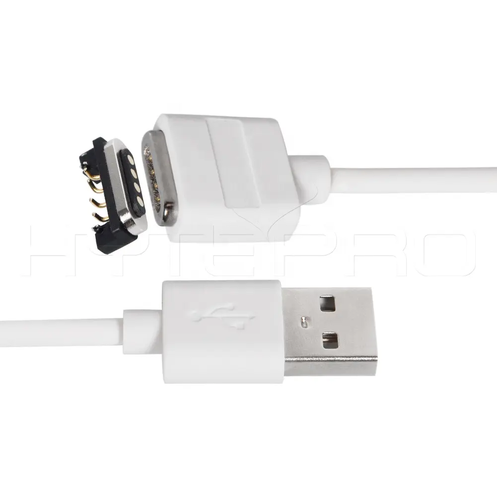 HytePro Keyboard 4 pole pogo pin hytepro white magnetic USB charging cable adapter