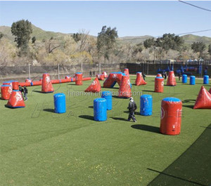 Campo de Speedball Inflable Personalizado para Exteriores, Búnkeres de Paintball Inflables Sup Air - Product Image 3
