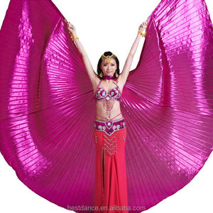 Costume da Danza del Ventre BestDance, <span class=keywords><strong>Ali</strong></span> di Iside <span class=keywords><strong>Nere</strong></span> per Donne, <span class=keywords><strong>Ali</strong></span> di Iside per Danza del Ventre Senza Bastoncini, OEM - Product Image 5