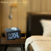 LCD digitale snooze-wekker met dubbele USB-oplader