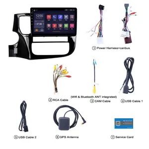 10 inch 4/8 lõi <span class=keywords><strong>Android</strong></span> 15 đài phát thanh xe DVD Player video GPS navigation âm thanh đa phương tiện RDS cho <span class=keywords><strong>Mitsubishi</strong></span> <span class=keywords><strong>Outlander</strong></span> 2013-2018 - Product Image 3