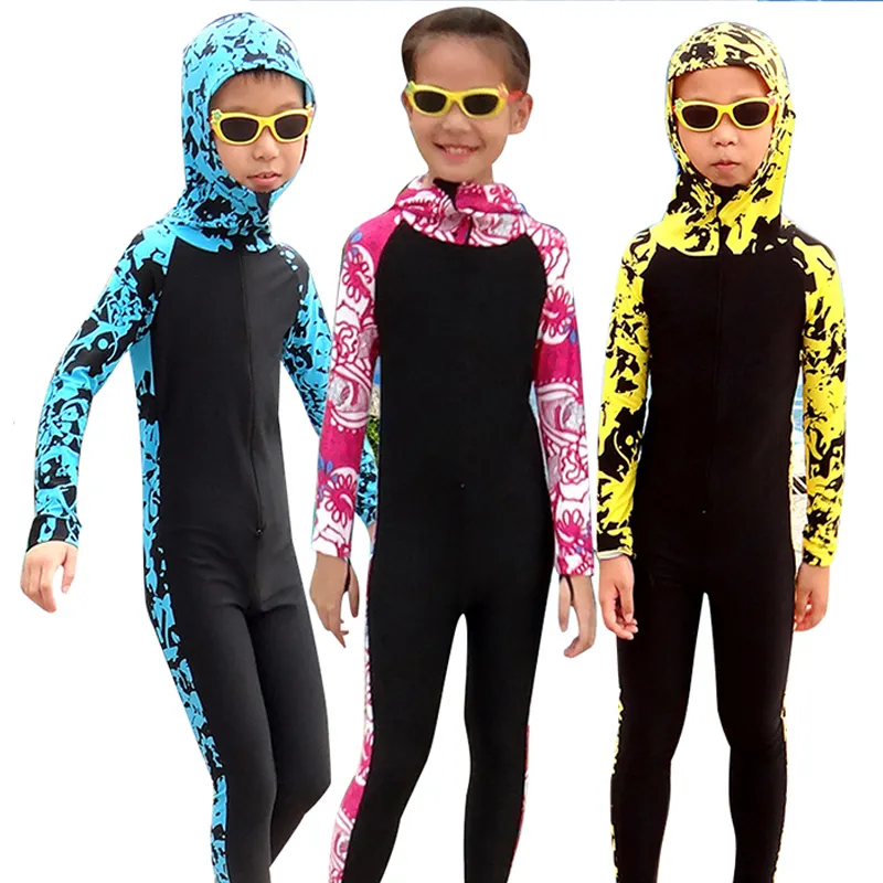Sbart ילדים חתיכה אחת מלא גוף קדמי רוכסן חליפת שחייה וחוף בגדי ים סטינגר חליפת ילדים בגד ים בגדי ים