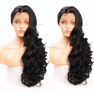 Fuente de la fábrica del pelo humano peluca llena del cordón 100% virginal del pelo humano con <span class=keywords><strong>el</strong></span> pelo del bebé - Product Image 2